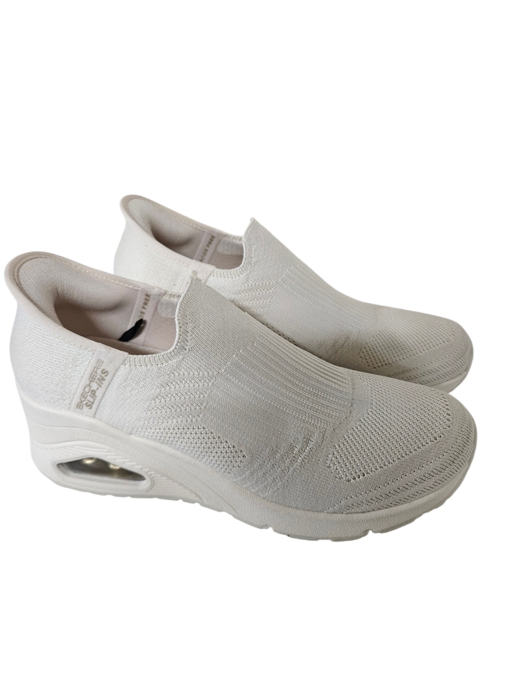 Skechers Women's Street Slip-Ins Uno Wedge Kickin’ Knit Off-White 8.5 SH0005